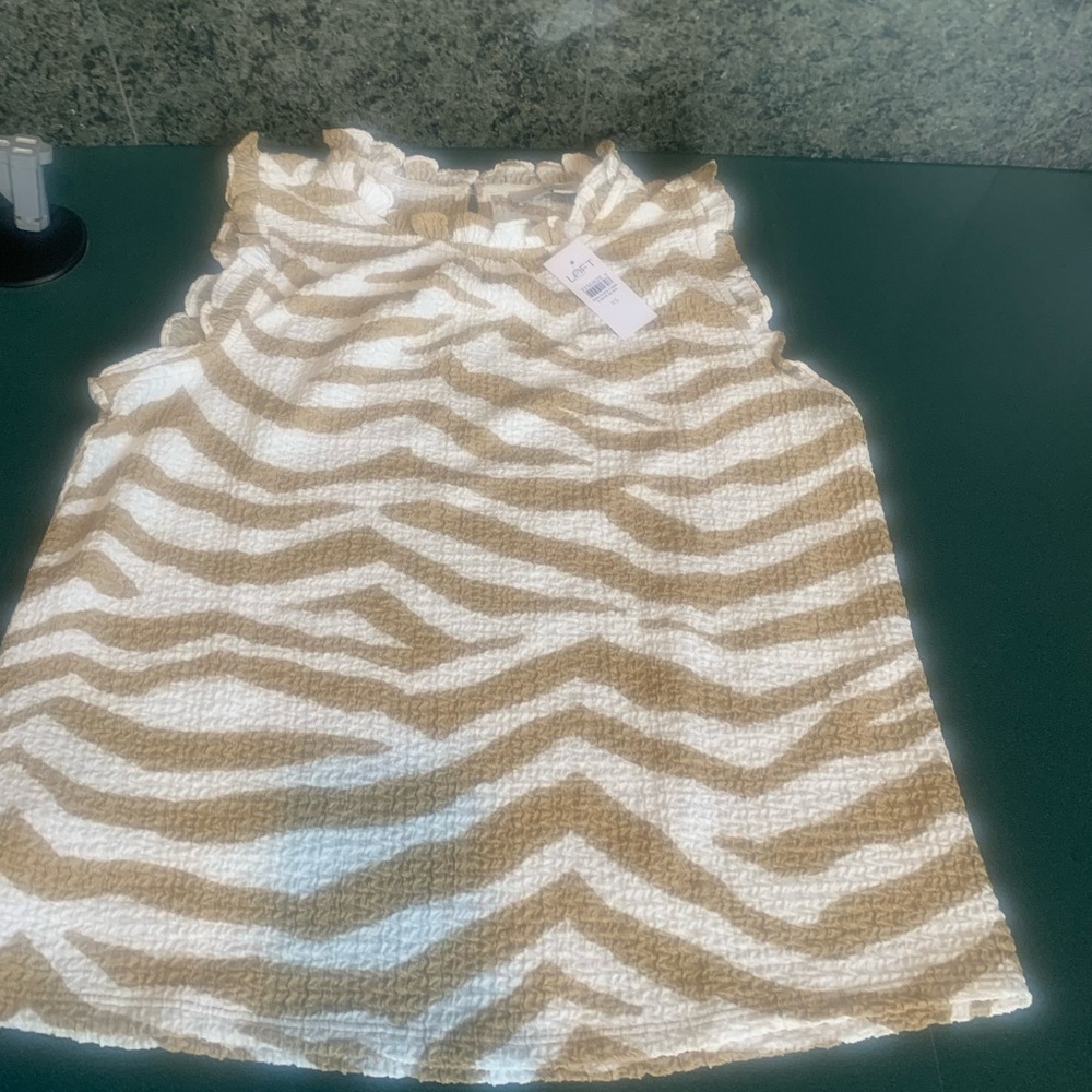 Loft top. Nice print. Not worn.